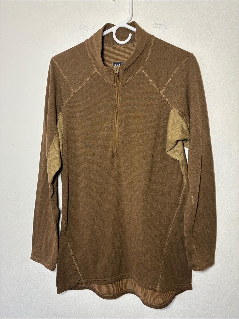 BEYOND CLOTHING SYSTEMS USA A3 Alpha Grid Fleece Pullover Base Layer 1/4 Zip